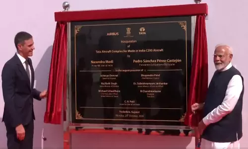 குஜராத்தில் முதல் தனியார் ராணுவ விமான ஆலை- பிரதமர் மோடி திறந்து வைத்தார்