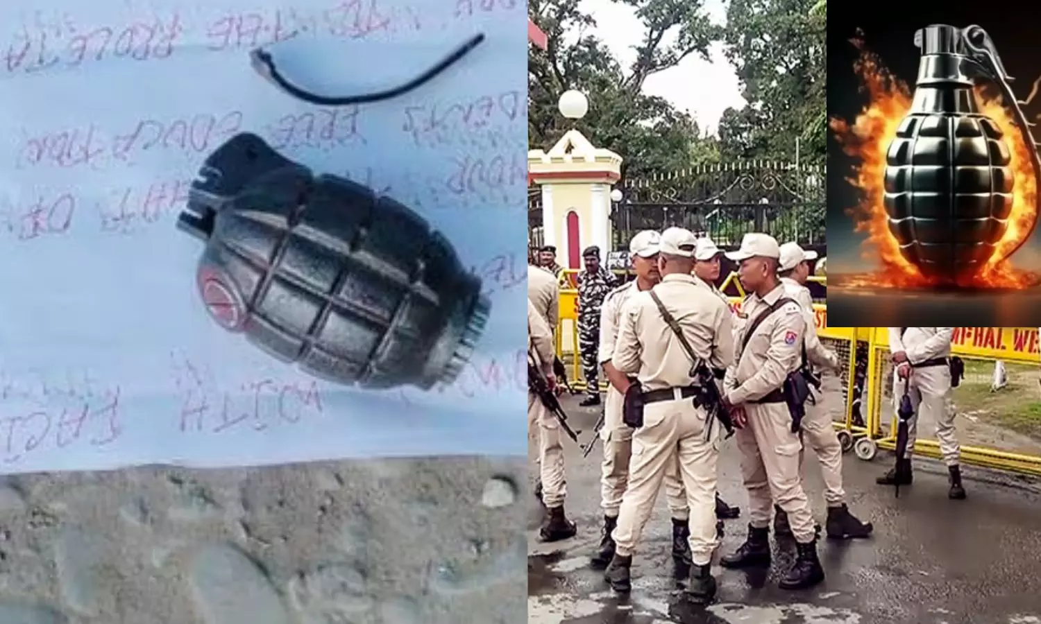 பாசிச கல்வி முறை ஒழிக.. மணிப்பூர் ஆளுநர் மாளிகை அருகே கடிதத்துடன் இருந்த கையெறிகுண்டால் பரபரப்பு