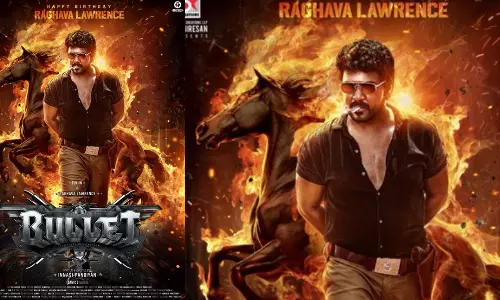 ராகவா லாரன்ஸ் நடித்த  Bullet படத்தின் புதிய போஸ்டர் வெளியீடு