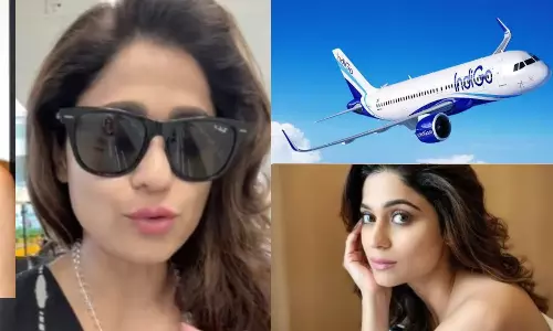 இண்டிகோ  ஒரு  s***  ஏர்லைன்ஸ்.. பாலிவுட் நடிகை ஷமிதா செட்டி வீடியோ வெளியிட்டு காட்டம்