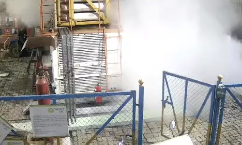 சென்னையில் கேஸ் நிரப்பும் பங்கில் விபத்து