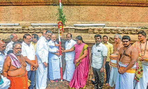 ராஜராஜ சோழன் 1039-வது சதய விழா: பந்தல்கால் நடும் முகூர்த்தம் இன்று நடைபெற்றது