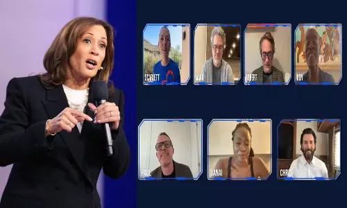 ஜனநாயகத்திற்காக ஒன்று கூடுகிறோம்: கமலா ஹாரிஸ்க்கு ஆதரவு தெரிவித்த அவேஞ்சர்ஸ் பட நடிகர்கள்