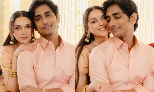 கமல், மணிரத்னத்துடன் தல தீபாவளி கொண்டாடிய சித்தார்த்- அதிதி ராவ்: வைரல் புகைப்படங்கள்