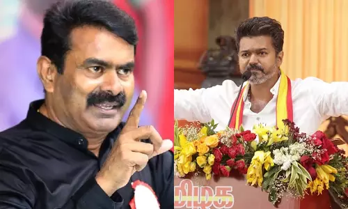 திமுகவை விமர்சித்துவிட்டு அதிமுகவை விமர்சிக்காதது ஏன்?- சீமான் கேள்வி