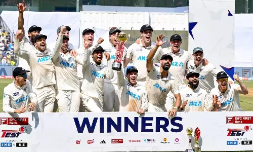 டெஸ்ட் கிரிக்கெட்: இந்திய மண்ணில் மகத்தான சாதனை படைத்த நியூசிலாந்து