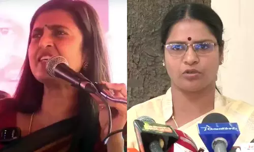 கஸ்தூரி மீது காவல் ஆணையர் அலுவலகத்தில் வீரலட்சுமி புகார்