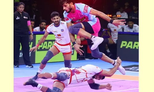 புரோ கபடி லீக்: உபி அணியை வீழ்த்தி திரில் வெற்றி பெற்ற ஜெய்ப்பூர்