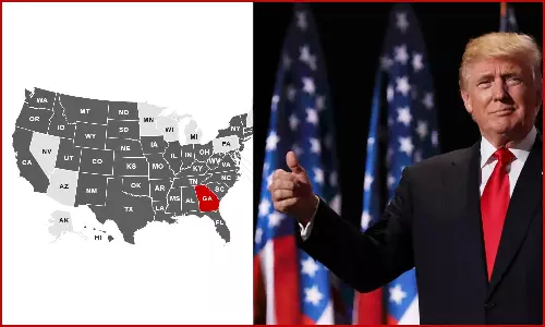 கடும் இழுபறி நீடித்த நிலையில் ஜார்ஜியாவில் 2.5 சதவீதம் வாக்குகள் வித்தியாசத்தில் டிரம்ப் வெற்றி