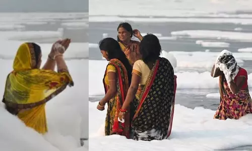 சத் பூஜை.. மாசடைந்த யமுனை நதியில் பொதுமக்கள் நீராட டெல்லி உயர்நீதிமன்றம் அனுமதி மறுப்பு