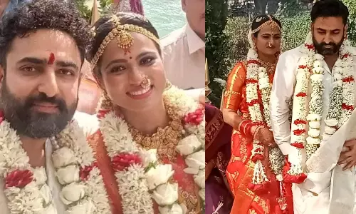 புனித சிவபுரி கங்கை நதிக்கரையில் ரம்யா பாண்டியனின் திருமணம் நடைப்பெற்றது