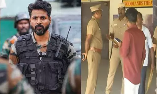 அமரன் படத்திற்கு எதிராக கண்டனம்- திரையரங்குகளில் குவிந்த போலீசார்