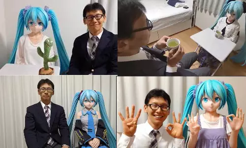 ரோபோவுடன் 6-வது திருமண நாளை கொண்டாடிய ஜப்பானியர்