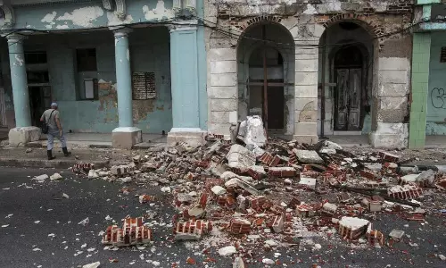 கியூபாவில் அடுத்தடுத்து இரண்டு சக்கி வாய்ந்த நிலநடுக்கம்