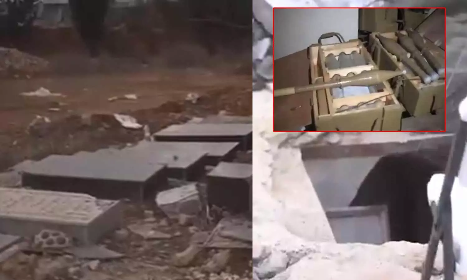 கல்லைறைகளுக்கு நடுவில் ஹிஸ்புல்லாவின் சுரங்கப்பாதை: வீடியோ வெளியிட்ட இஸ்ரேல் ராணுவம்