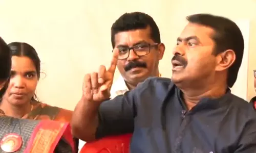 கருணாநிதி, ஜெயலலிதாவை விட விஜய் பெரிய தலைவரா? - சீமான்