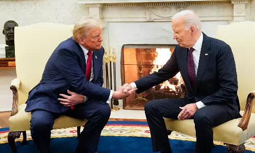 வெள்ளை மாளிகையில் அதிபர் ஜோ பைடனுடன் டிரம்ப் சந்திப்பு