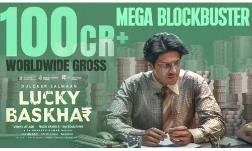 மெகா ப்ளாக்பஸ்டர் ...100 கோடி வசூலை அள்ளியது துல்கரின் லக்கி பாஸ்கர்