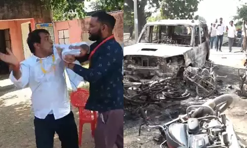 இடைத்தேர்தல் வன்முறை:  சப் கலெக்டரை அறைந்த சுயேட்சை வேட்பாளர் கைது - ஆதரவாளர்கள் கொந்தளிப்பு