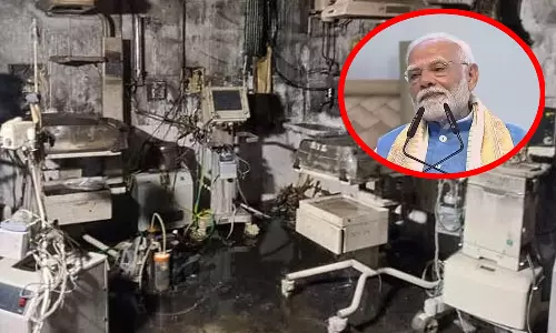உ.பி. அரசு மருத்துவமனையில் தீ விபத்து: 10 குழந்தைகள் பலி- பிரதமர் மோடி நிவாரணம் அறிவிப்பு