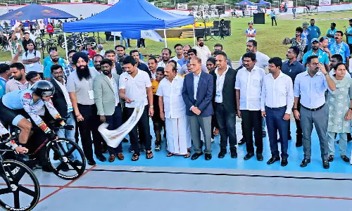 தேசிய அளவிலான ட்ராக் சைக்கிளிங் போட்டி- உதயநிதி தொடங்கி வைத்தார்