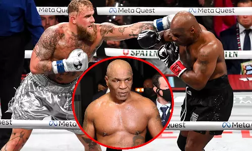 குத்துச்சண்டை ஜாம்பவான் மைக் டைசனை தோற்கடித்தார் ஜேக் பால்