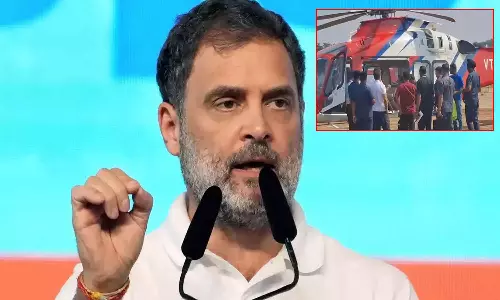 மகாராஷ்டிராவில் ராகுல் காந்தியின் பேக்கை சோதனை செய்த அதிகாரிகள்