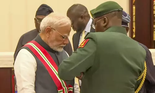 நாட்டின் 2வது பெரிய விருதை வழங்கி பிரதமர் மோடியை கௌரவித்த நைஜீரியா