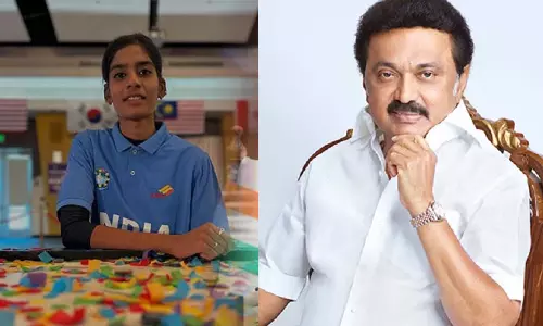 பெருமை கொள்கிறேன் மகளே..! தமிழக வீராங்கனைக்கு மு.க.ஸ்டாலின் வாழ்த்து