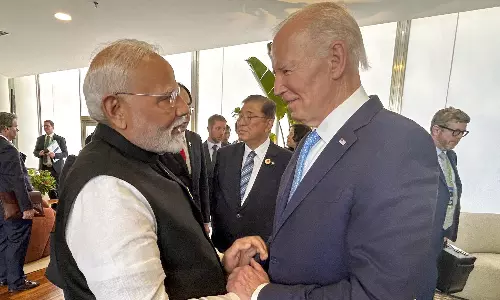 ரியோ டி ஜெனிரோவில் அமெரிக்க அதிபர் பைடனை சந்தித்து பேசிய பிரதமர் மோடி