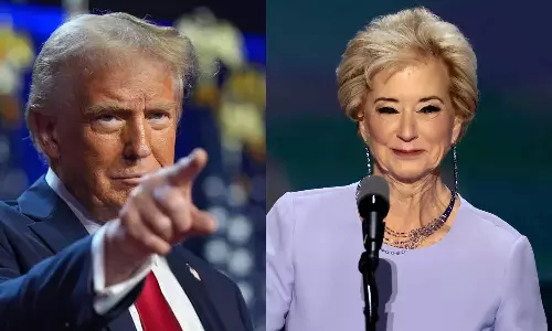 கல்வித்துறை செயலாளராக லிண்டா மெக்மஹோனை பரிந்துரைத்த டொனால்டு டிரம்ப்