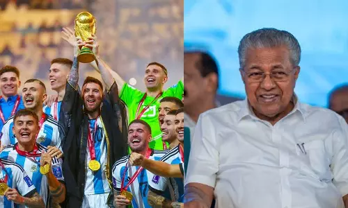 கேரளாவில் மெஸ்சி பங்கேற்கும் சர்வதேச கால்பந்து போட்டி: பினராயி விஜயன் பெருமிதம்