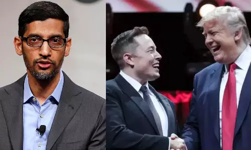 டொனால்டு டிரம்பிற்கு டயல் செய்த சுந்தர் பிச்சை: போன் காலில் இணைந்த எலான் மஸ்க்