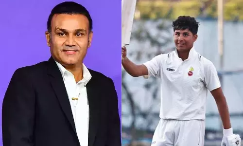 297 விளாசிய மகன்.. 23 ரன்களில் பறிபோன பெராரி.. விரேந்திர சேவாக் பதிவு