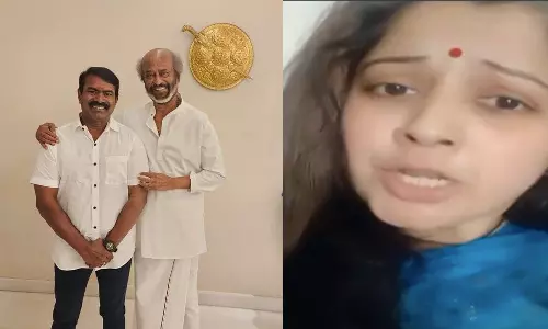 விஜயிடம் பிச்சை எடுத்து பார்த்தாச்சி... ரஜினி சார் வீட்டில் போய் பிச்சை எடுக்கலாம்-னு போய்ட்டிங்களா Mr. சீமான்: விஜயலட்சுமி விமர்சனம்