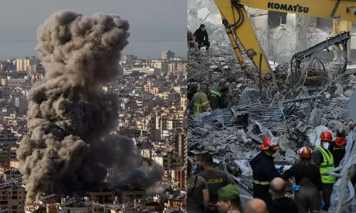 லெபனானில் குடியிருப்புகளை குண்டுவீசி தகர்க்கும் இஸ்ரேல்.. 20 பேர் பலி -  3,670 ஆக உயர்ந்த உயிரிழப்பு