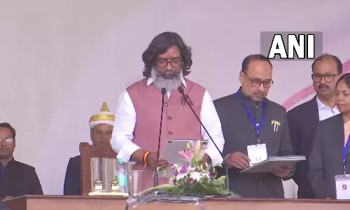 மீண்டும் ஜார்க்கண்ட் முதல்வராக பதவியேற்றார் ஹேமந்த் சோரன்