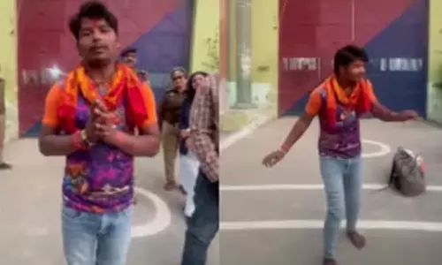 விடுதலை... விடுதலை... சிறை முன்பு நடனம் ஆடிய வாலிபர்- வீடியோ