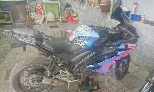 மோட்டார் சைக்கிளின் கலரை மாற்றி ஓட்டியவருக்கு ரூ.25 ஆயிரம் அபராதம்