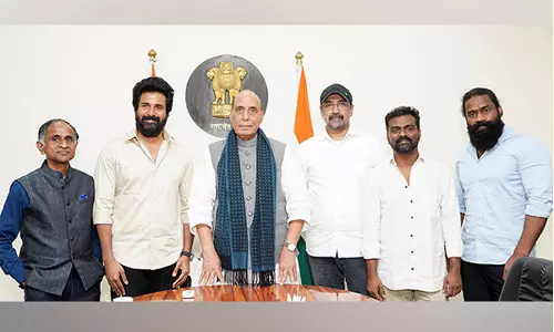 பாதுகாப்பு மந்திரியுடன் அமரன் படக்குழு சந்திப்பு: வாழ்த்து தெரிவித்த ராஜ்நாத் சிங்