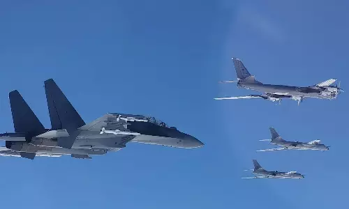 போர் பதற்றம்.. தென் கொரியாவின் வான் பாதுகாப்பு மண்டலத்திற்குள் நுழைந்த சீன, ரஷிய இராணுவ விமானங்கள்