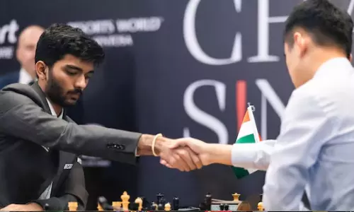 உலக செஸ் சாம்பியன்ஷிப்: குகேஷ் vs  டிங் லிரென் -  டிராவில் முடிந்த 5வது சுற்று