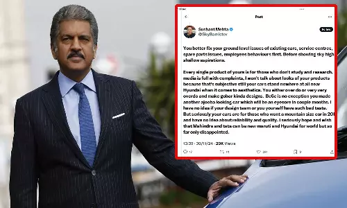தனது கார் நிறுவனத்தை விமர்சித்த நபருக்கு நறுக் பதில் கொடுத்த ஆனந்த் மஹிந்திரா
