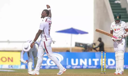 வெஸ்ட்இண்டீசுக்கு எதிரான 2-வது டெஸ்ட்: வங்காளதேசம் 164 ரன்னில் ஆல் அவுட்