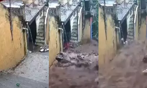 திருவண்ணாமலை மண் சரிவு - அதிர்ச்சியூட்டும் வீடியோ