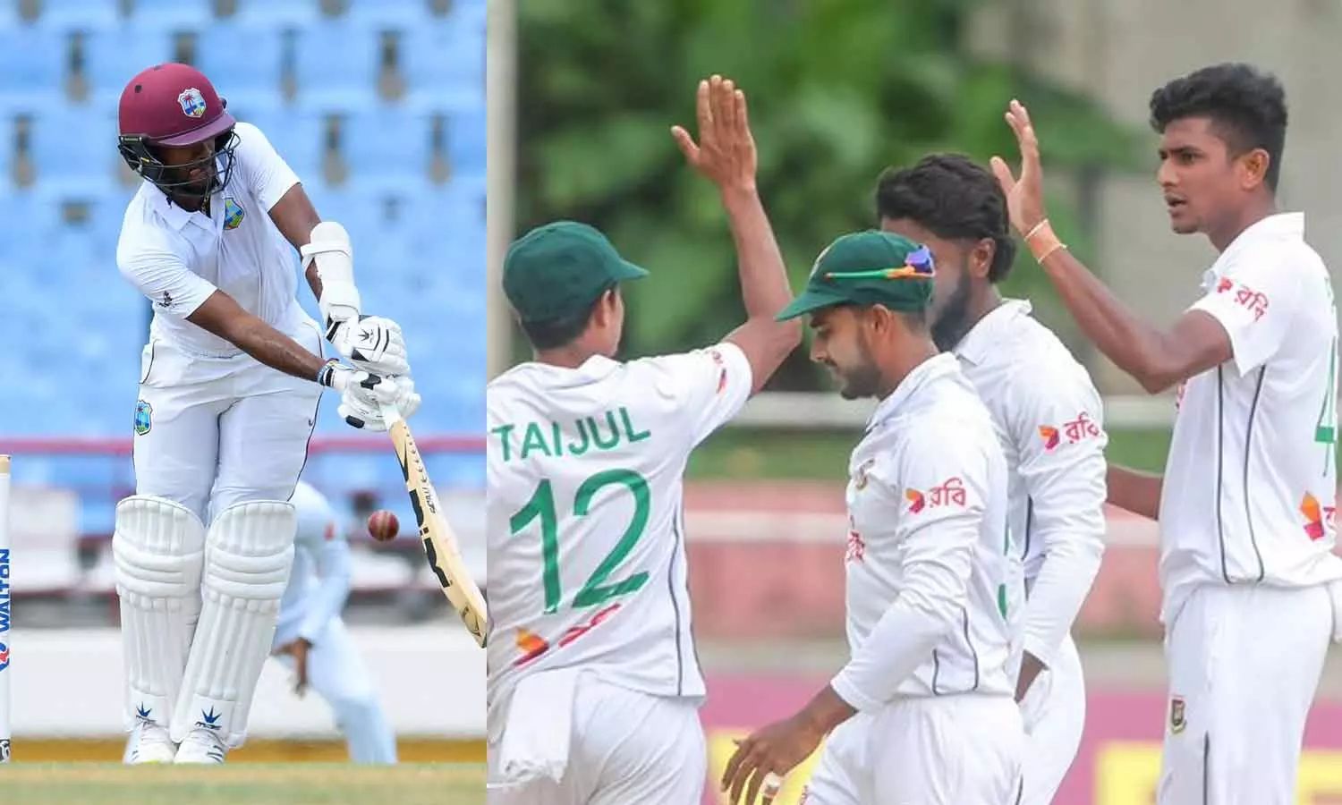 2-வது டெஸ்ட்: பதிலடி கொடுத்த வங்காளதேசம்- 146 ரன்னில் சுருண்ட வெஸ்ட்இண்டீஸ்