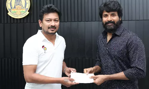 ஃபெஞ்சல் புயல் நிவாரண பணிகளுக்கு ரூ. 10 லட்சம் வழங்கினார் நடிகர் சிவகார்த்திகேயன்