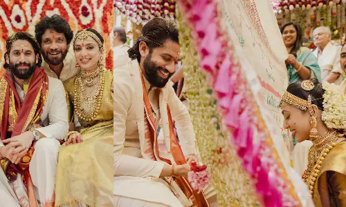 நாக சைதன்யா - ஷோபிதாவின் திருமண புகைப்படங்களை பகிர்ந்த நாகர்ஜுனா
