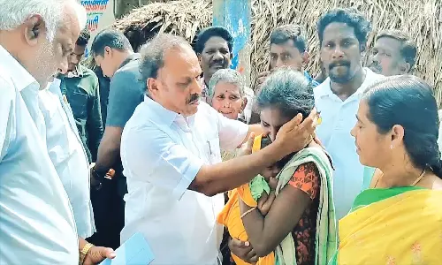 அண்ணன் வந்துட்டேன்,கவலை படாதே...நெல்லிக்குப்பம் பகுதியில் அமைச்சர் சி.வெ.கணேசன் ஆய்வு