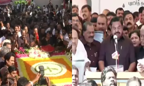 நினைவு நாள்: ஜெயலலிதா நினைவிடத்தில் இபிஎஸ் மரியாதை- அதிமுகவினர் உறுதிமொழி ஏற்பு